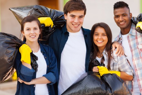 Satisfied residents after successful house clearance in Manor Park
