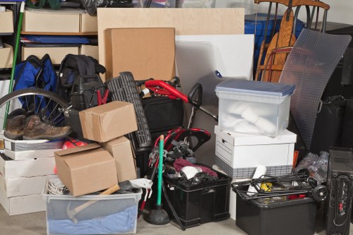 Variety of furniture being sorted for clearance in Manor Park