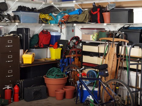 Professional team conducting flat clearance