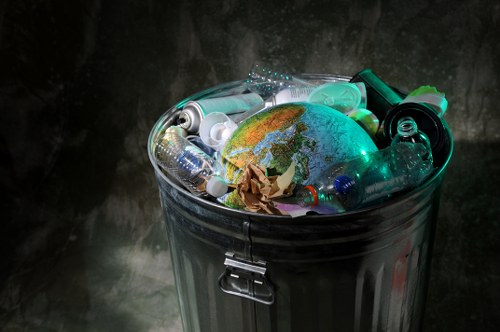 Recycling efforts by commercial waste services